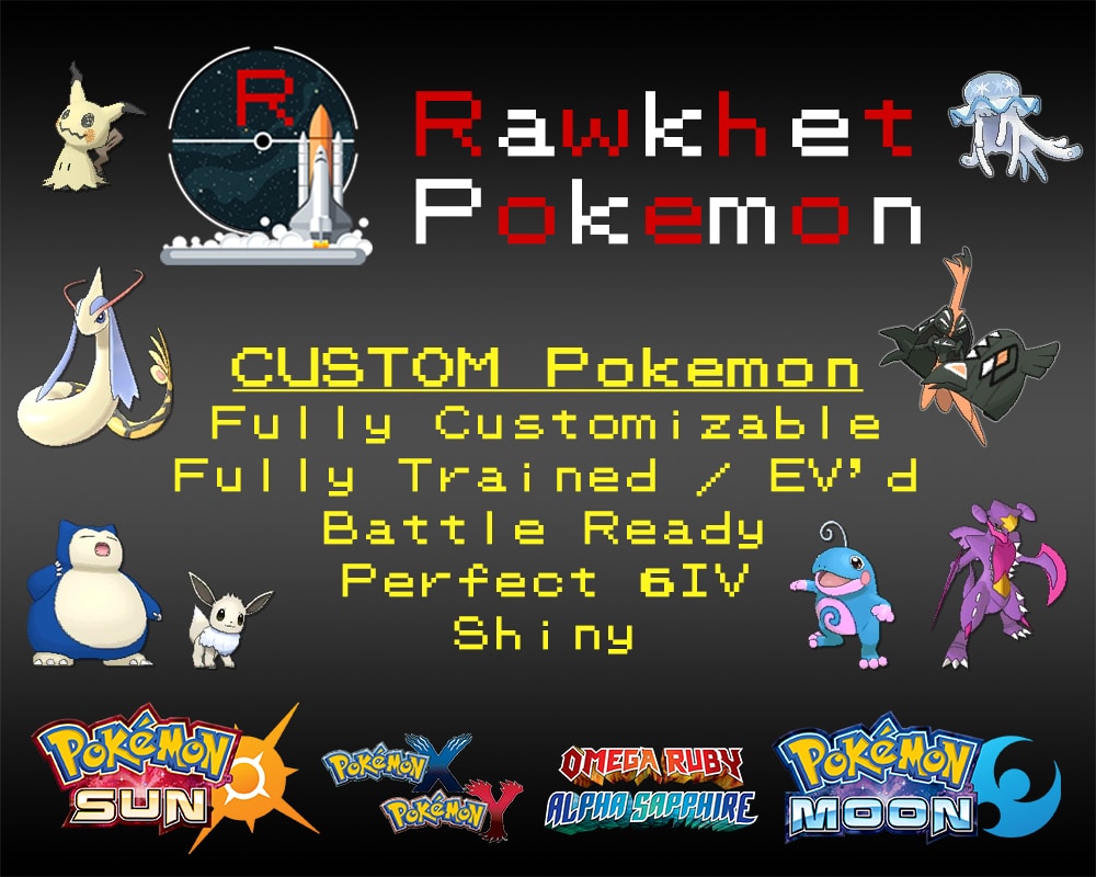 Buy Custom Pokemon For Your Pokemon Game Rawkhet Pokemon