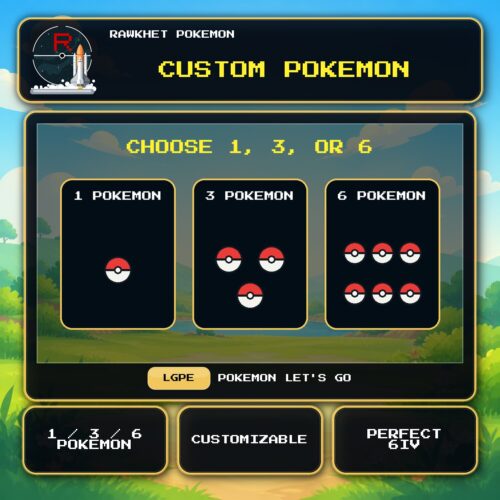 Custom Pokemon for Pokemon Let's Go.