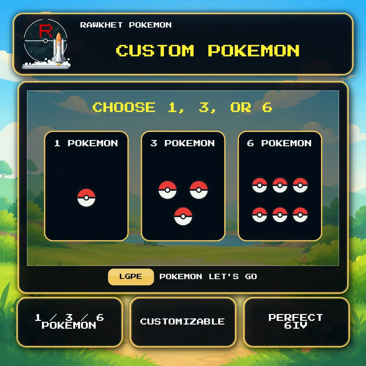 Custom Pokemon for Pokemon Let's Go Custom Pokemon for Pokemon Let's Go.