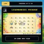 Legendaries Package in-game box view for Pokemon Let's Go.