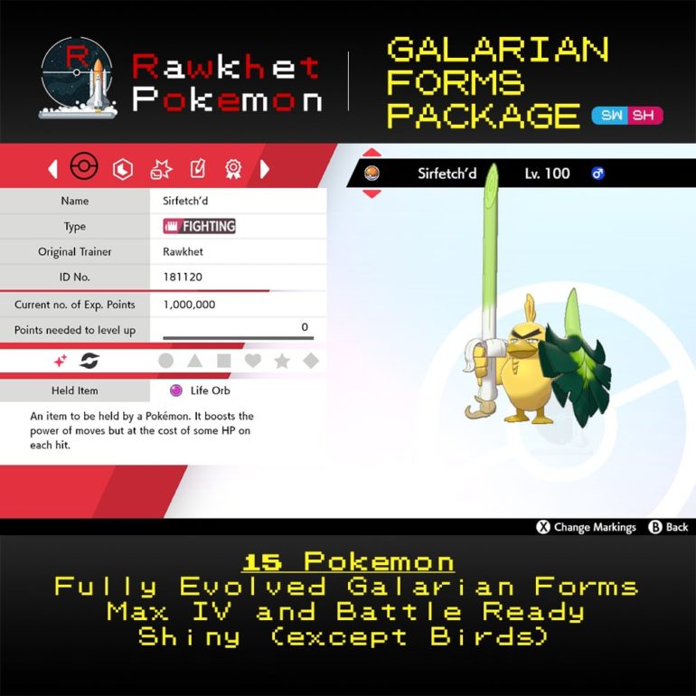 Galarian Forms - Sirfetch'd