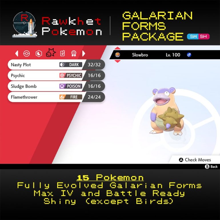 Galarian Forms - Slowbro Moves