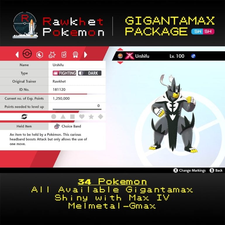 Gigantamax Package - Urshifu-Single-Strike Summary