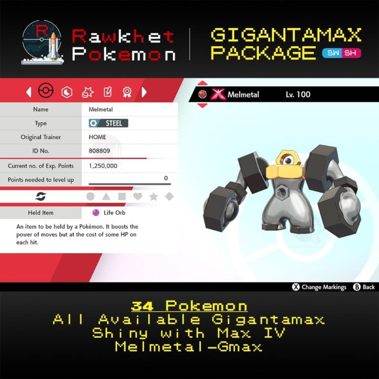 Gigantamax Package - Melmetal Summary