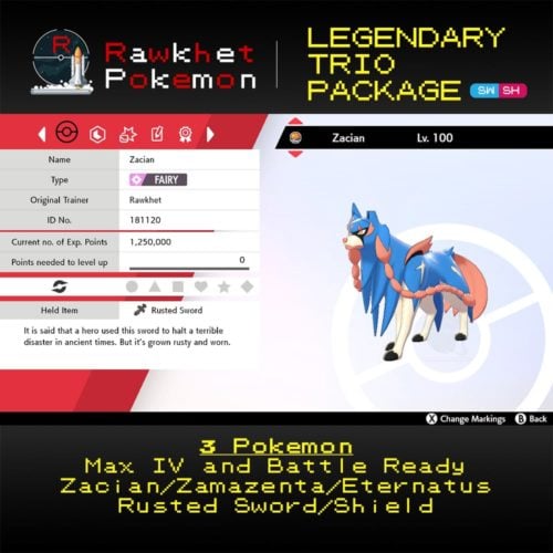 Galar Legendaries Trio - Zacian