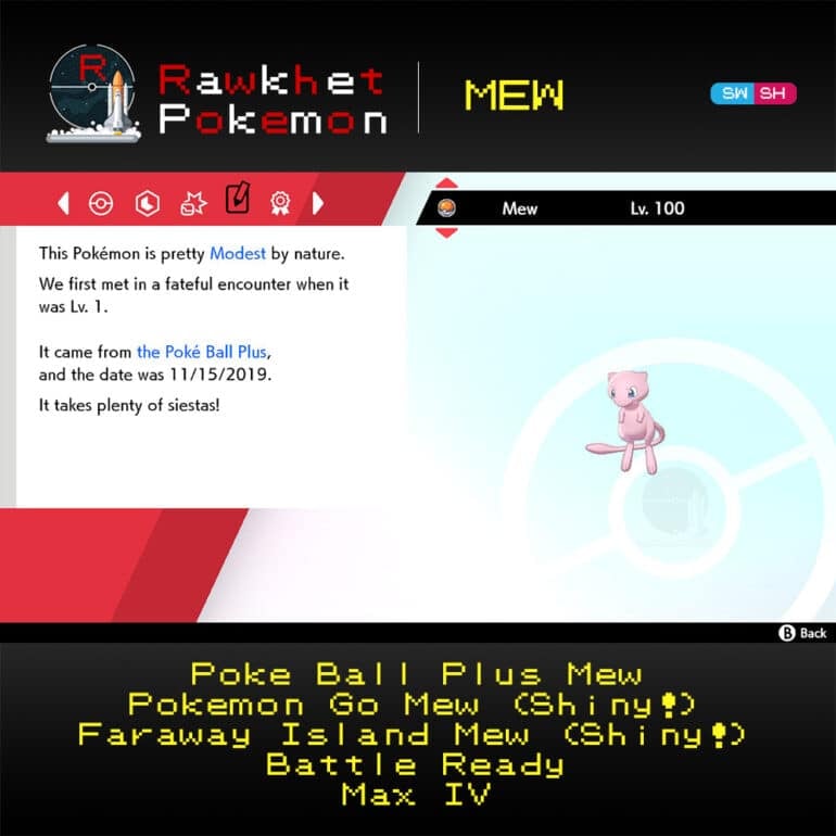 Mew - Poke Ball Plus Met