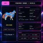 Zacian details for Pokemon Sword and Shield.