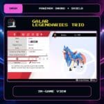 Galar Legendaries Trio in-game view for Pokemon Sword and Shield.