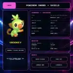 Grookey details for Pokemon Sword and Shield.