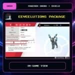 Eeveelutions Package in-game view for Pokemon Sword and Shield.