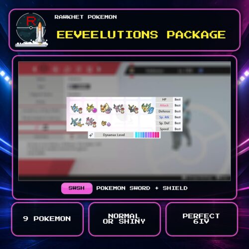 Eeveelutions Package for Pokemon Sword and Shield.