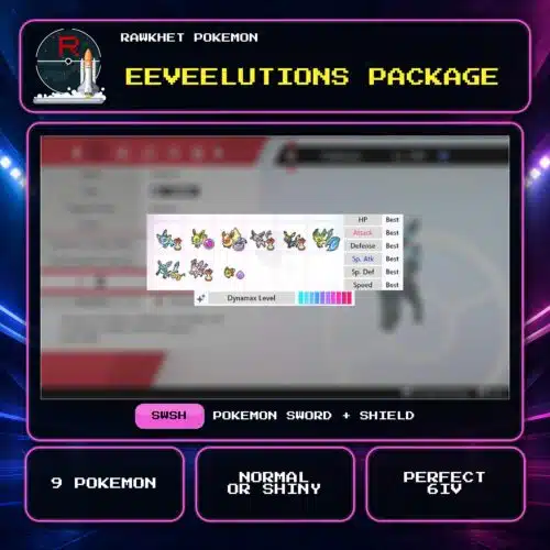 Eeveelutions Package for Pokemon Sword and Shield.