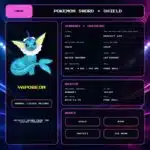Vaporeon details for Pokemon Sword and Shield.