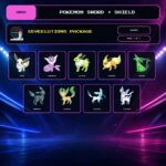 Eeveelutions Package, Shiny box view for Pokemon Sword and Shield.