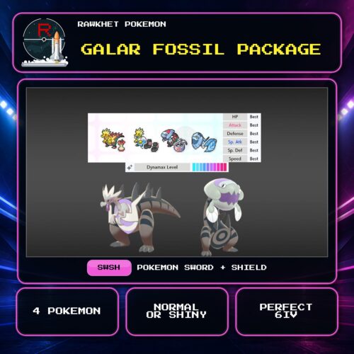 Galar Fossil Package for Pokemon Sword and Shield.