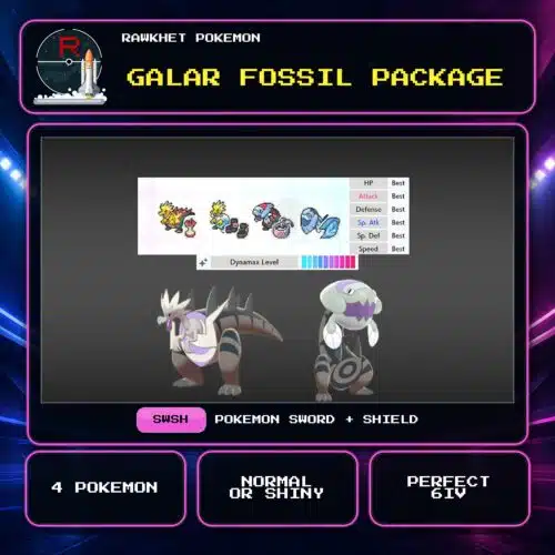 Galar Fossil Package for Pokemon Sword and Shield.
