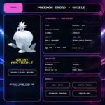 Shiny Arctozolt details for Pokemon Sword and Shield.