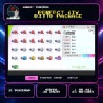 6IV Ditto Package for Pokemon Sword and Shield.