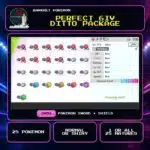 6IV Ditto Package for Pokemon Sword and Shield.