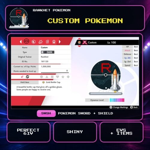 Custom Pokemon for Pokemon Sword and Shield.