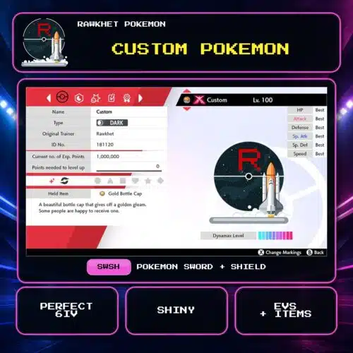 Custom Pokemon for Pokemon Sword and Shield.