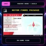 Rotom Forms Package in-game view for Pokemon Sword and Shield.