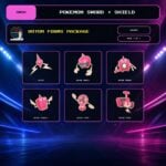Rotom Forms Package, Shiny box view for Pokemon Sword and Shield.