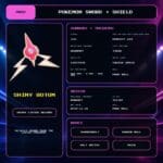 Shiny Rotom details for Pokemon Sword and Shield.