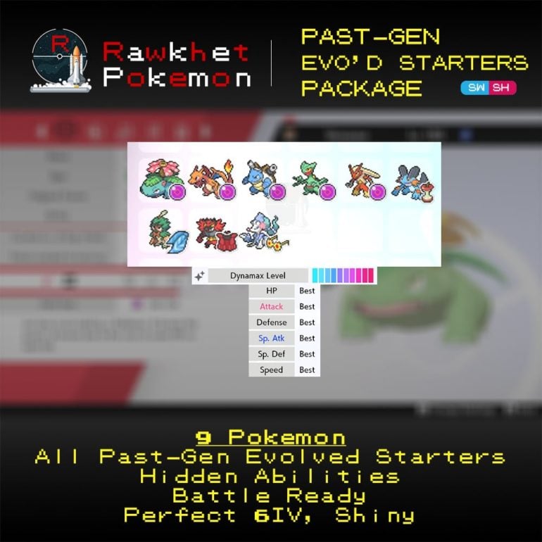 Past-Gen Evolved Starters - Hero