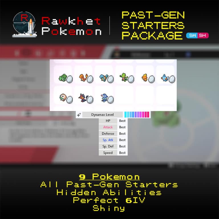 Buy Past-Gen Starters for Sword and Shield! - Rawkhet Pokemon
