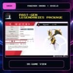 Past-Gen Legendaries Package in-game view for Pokemon Sword and Shield.