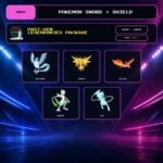 Past-Gen Legendaries Package, Shiny, Kanto box view for Pokemon Sword and Shield.