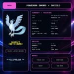 Shiny Articuno details for Pokemon Sword and Shield.