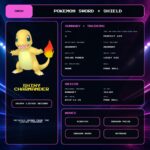 Shiny Charmander details for Pokemon Sword and Shield.
