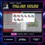 Past-Gen Evolved Starters Package for Pokemon Sword and Shield.