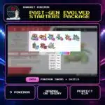 Past-Gen Evolved Starters Package for Pokemon Sword and Shield.