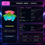 Venusaur details for Pokemon Sword and Shield.