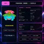 Venusaur details for Pokemon Sword and Shield.