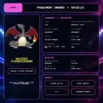 Shiny Charizard details for Pokemon Sword and Shield.