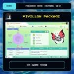 Vivillon Package in-game view for Pokemon HOME using a Moving Key.