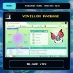 Vivillon Package in-game view for Pokemon HOME using a Moving Key.
