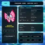 Shiny Vivillon details for Pokemon HOME using a Moving Key.
