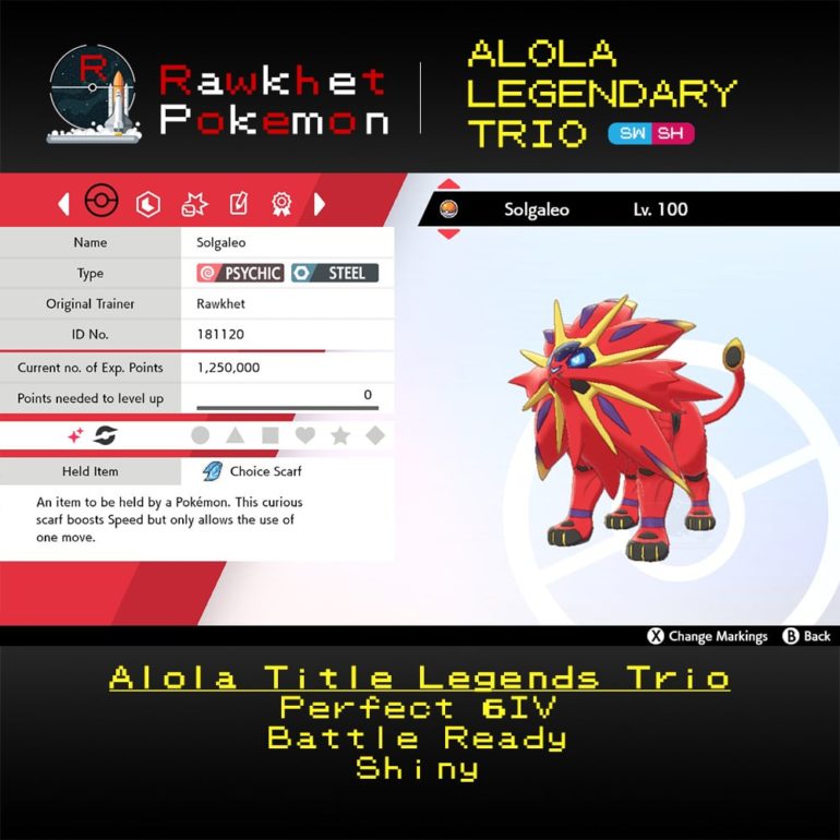 Alola Trio - Solgaleo Summary