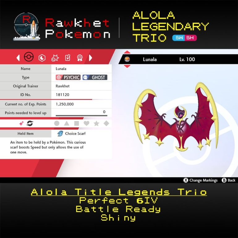 Alola Trio - Lunala Summary