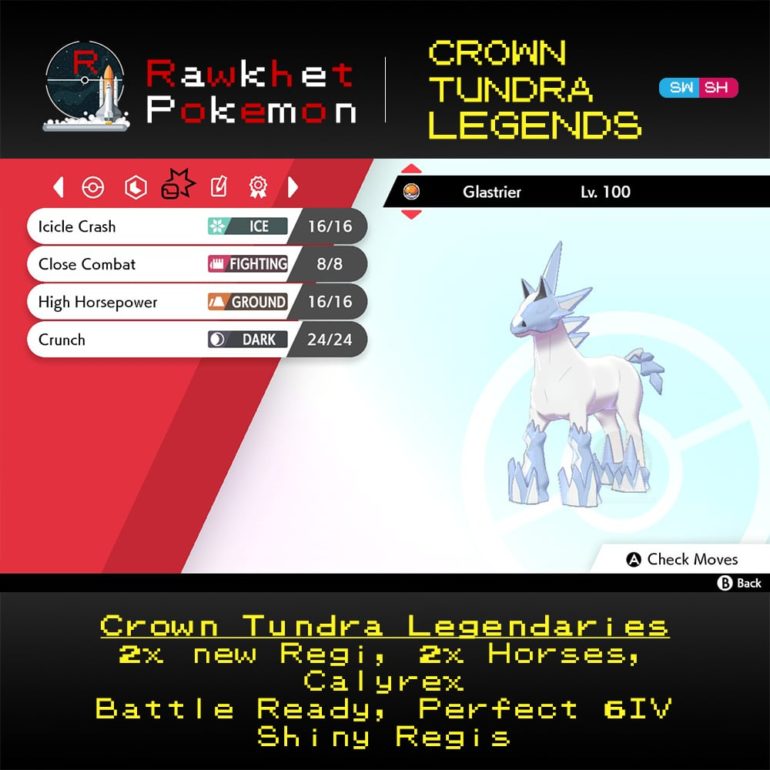 Crown Tundra Legends - Glastrier Moves