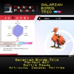 Galarian Birds - Zapdos Stats