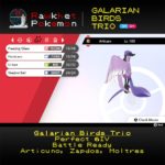 Galarian Birds - Articuno Moves