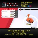 Galarian Birds - Zapdos Moves