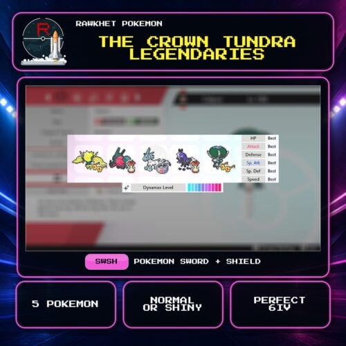 The Crown Tundra Legendaries for Pokemon Sword and Shield.