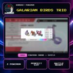 Galarian Birds Trio for Pokemon Sword and Shield.
